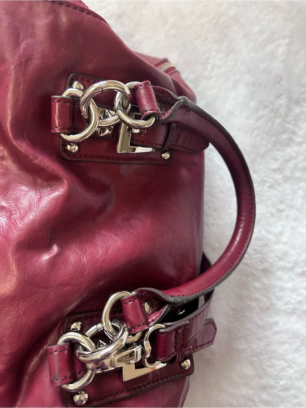 Nine West Deep Red Faux Leather Purse - Picture 6 of 6